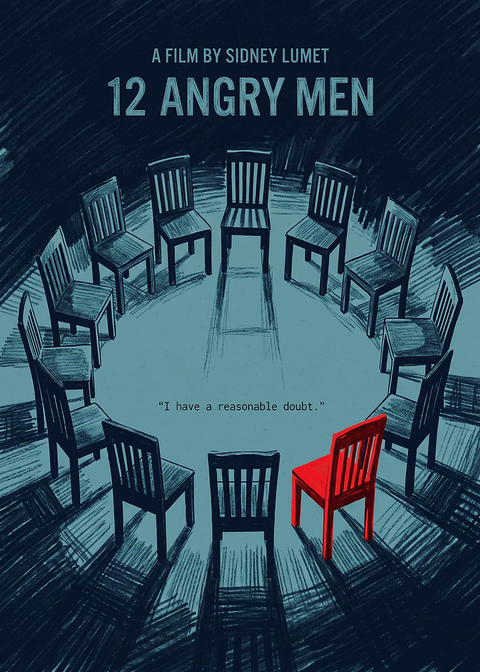 12 Angry Men Minimalist Movie Poster