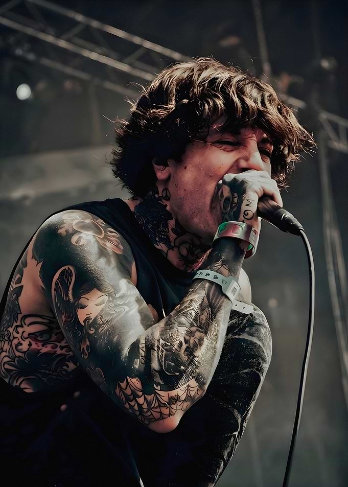 Oliver Sykes Performing Live