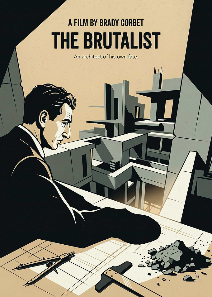 The Brutalist Movie Poster Art