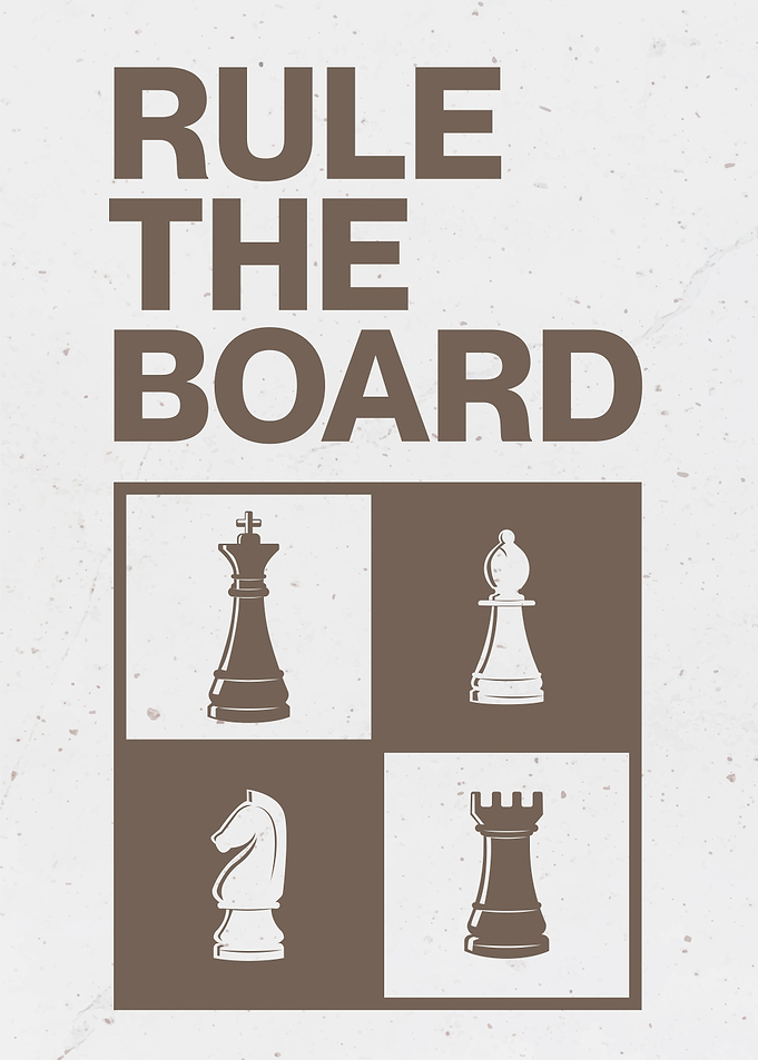 Rule The Board Chess Poster