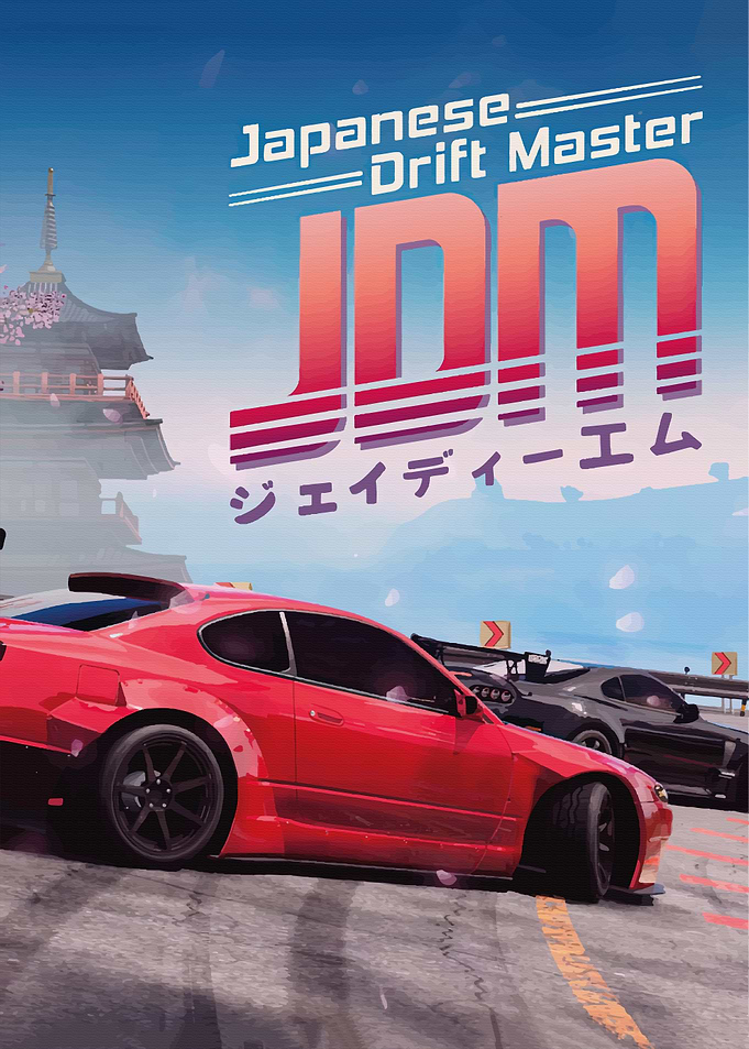 Japanese Drift Master JDM Game Poster