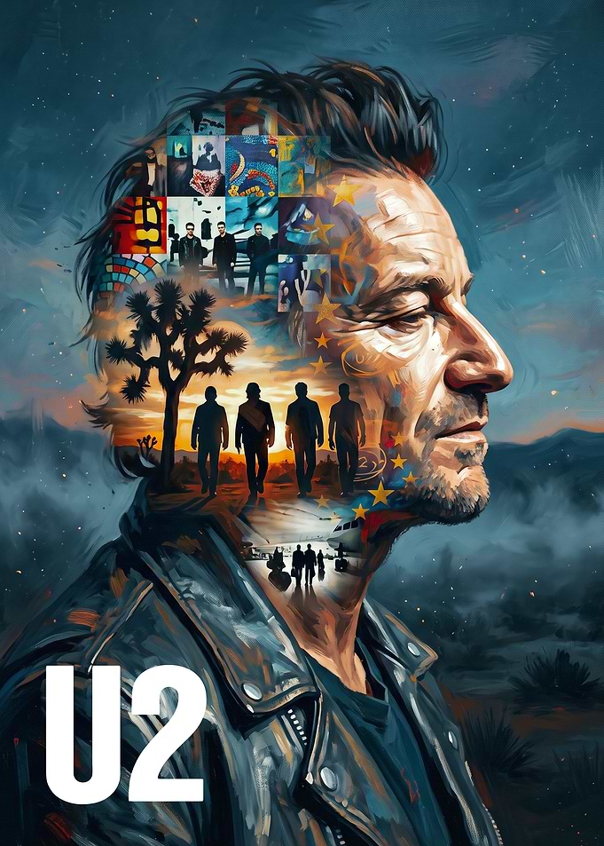 U2 Band Tribute Portrait