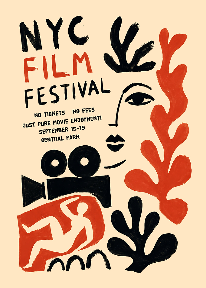 NYC Film Festival Matisse Style Poster