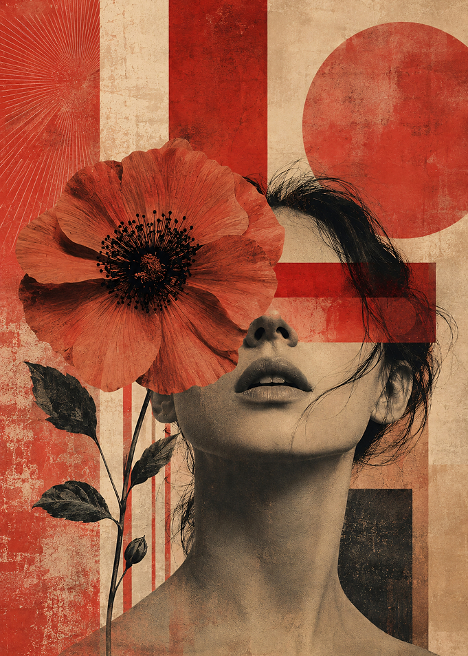 Crimson Poppy Veil