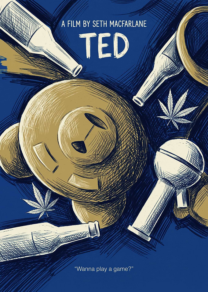 Ted Movie Poster Illustration