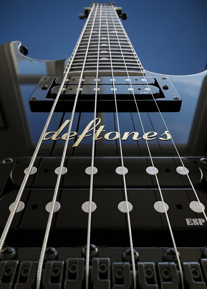 Deftones ESP Electric Guitar Close-up