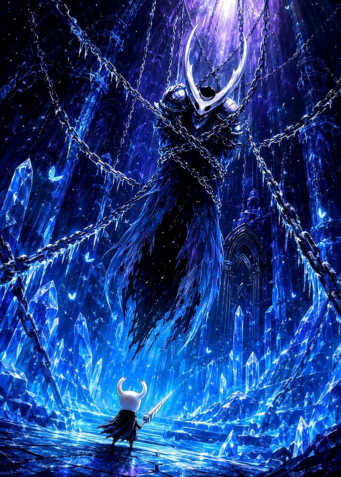 The Knight Confronts the Hollow Knight