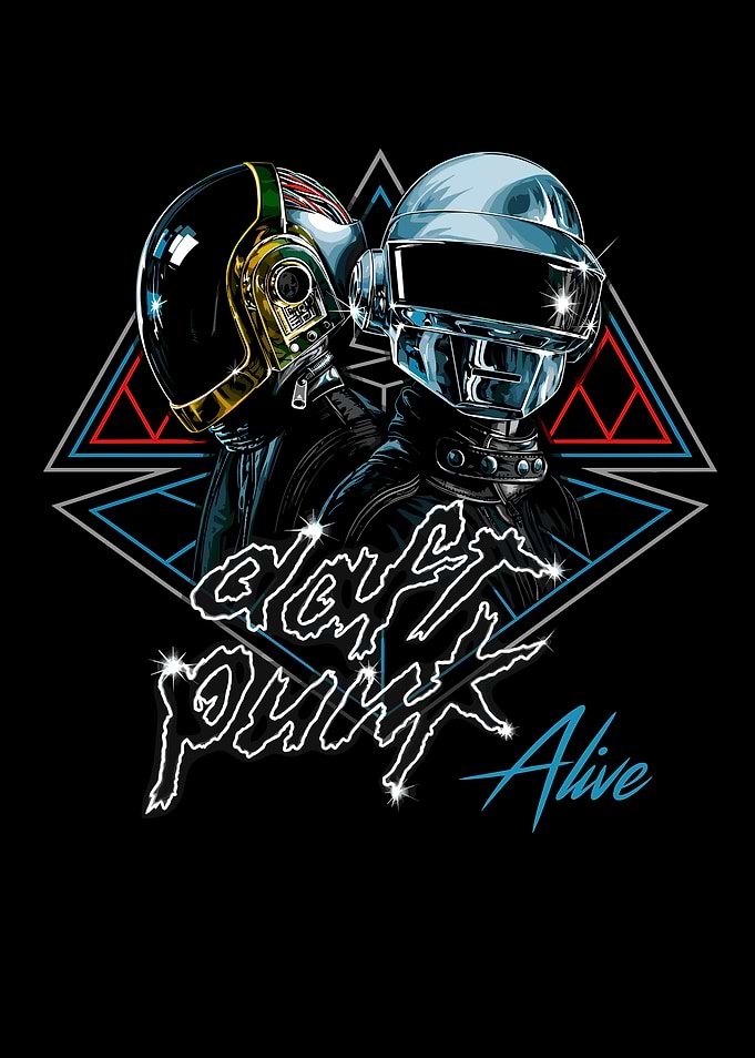 Daft Punk Alive Graphic Art