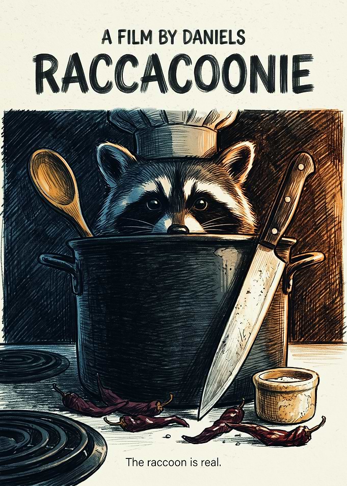 Raccacoonie Movie Poster Parody