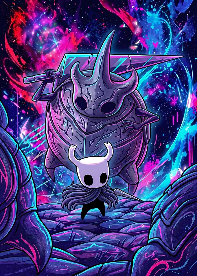 Hollow Knight and False Knight Battle