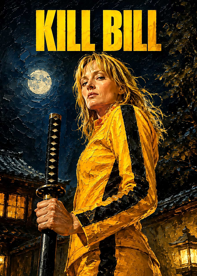 Kill Bill The Bride Oil Painting