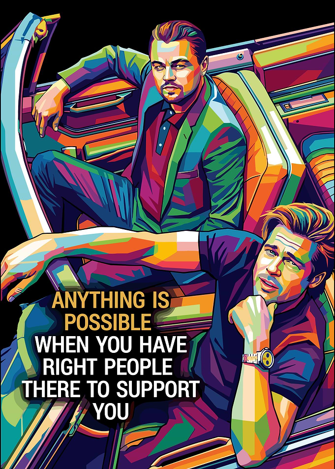 Once Upon a Time in Hollywood Pop Art