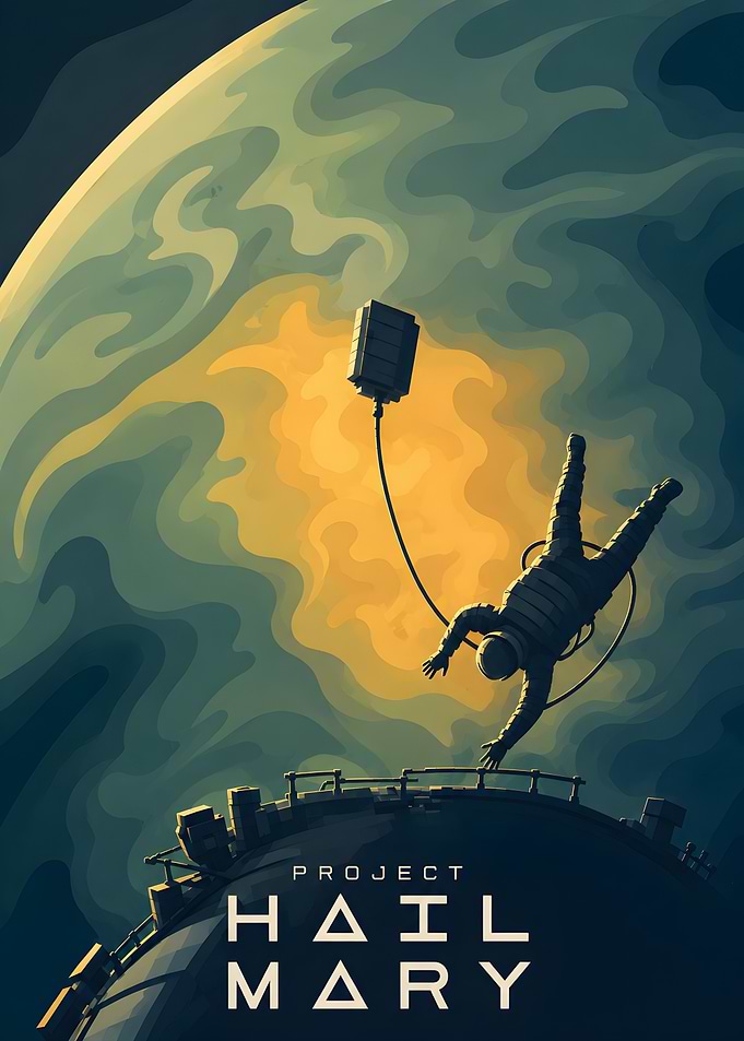 Project Hail Mary Space Poster