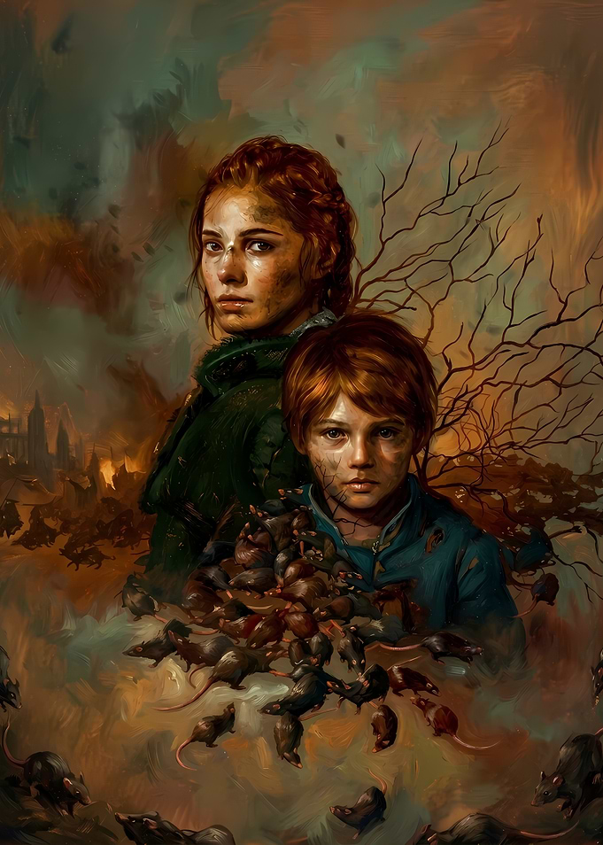 Amicia and Hugo from A Plague Tale