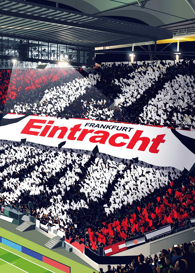 Eintracht Frankfurt Stadium Fan Banner