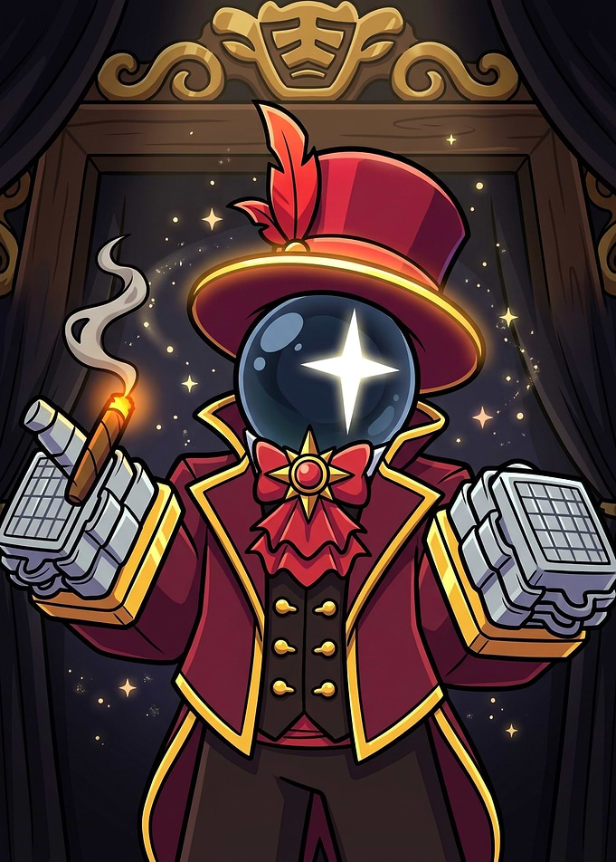 Dapper Star-Headed Ringmaster Character