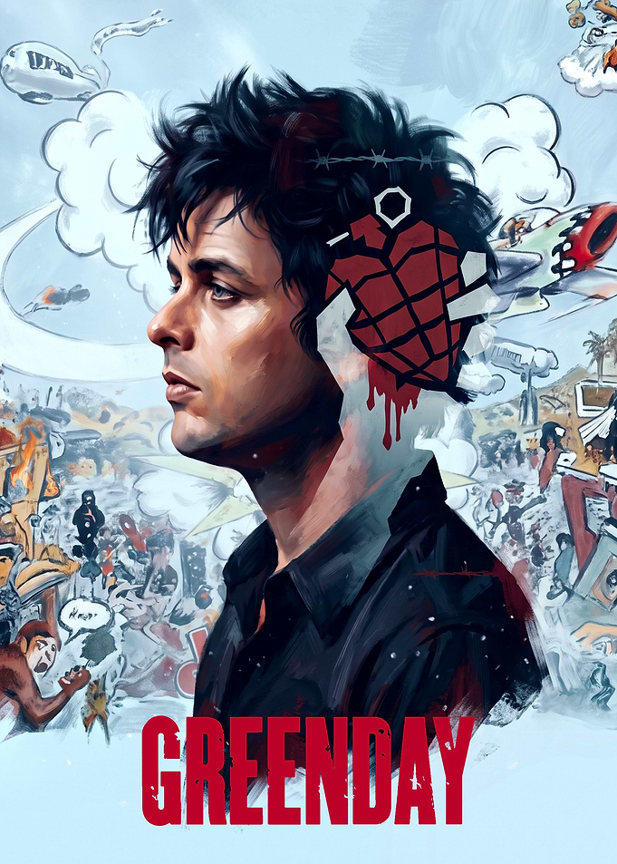 Green Day Billie Joe Armstrong Poster