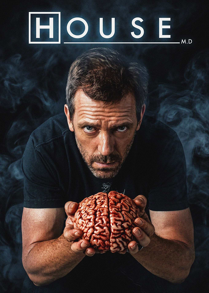 House M.D. Gregory House Brain Poster