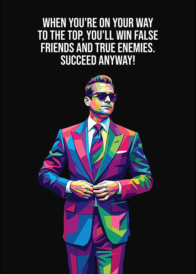 Harvey Specter Inspirational Pop Art Poster