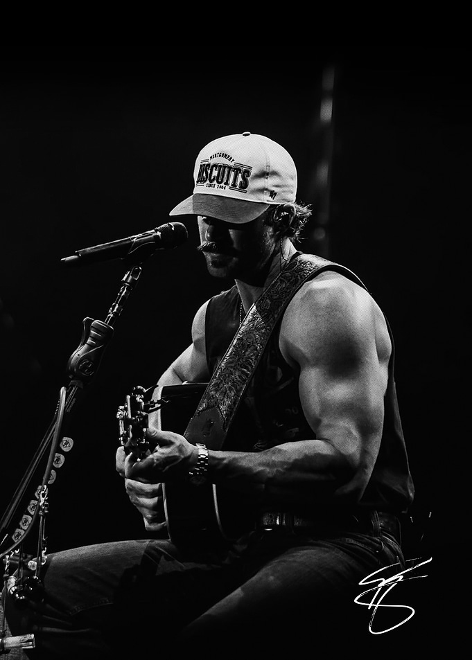 Musician Performing with Acoustic Guitar