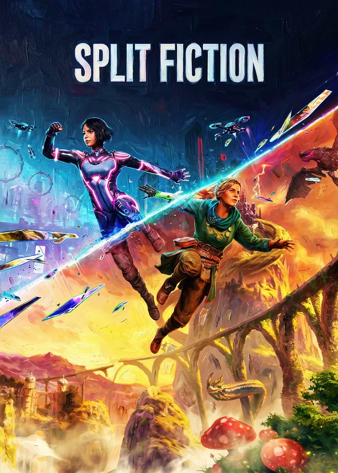 Split Fiction Sci-Fi Fantasy Poster