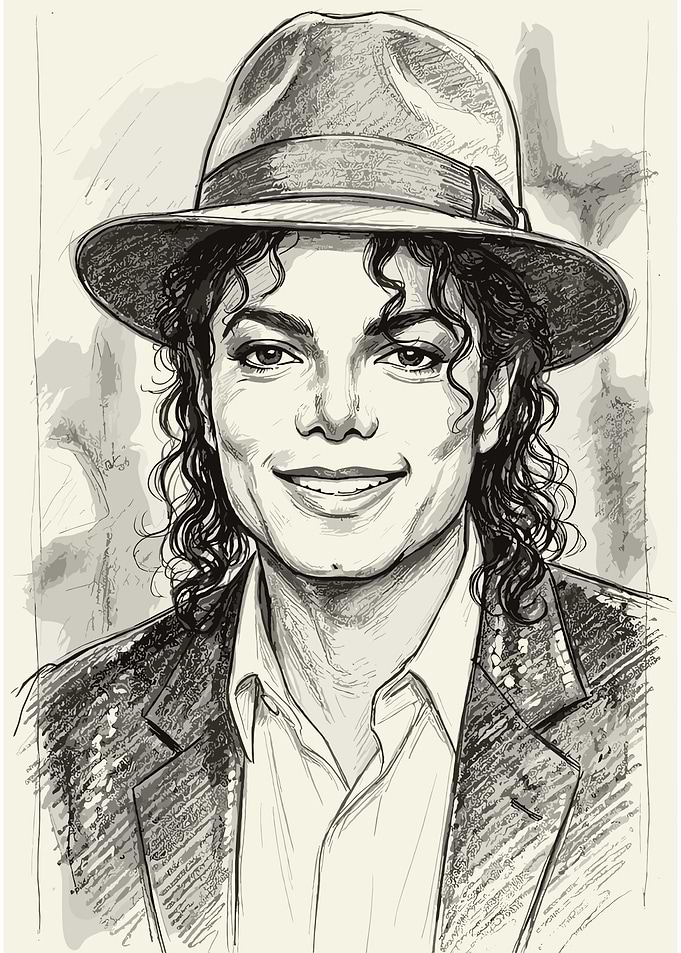 Michael Jackson Portrait Sketch