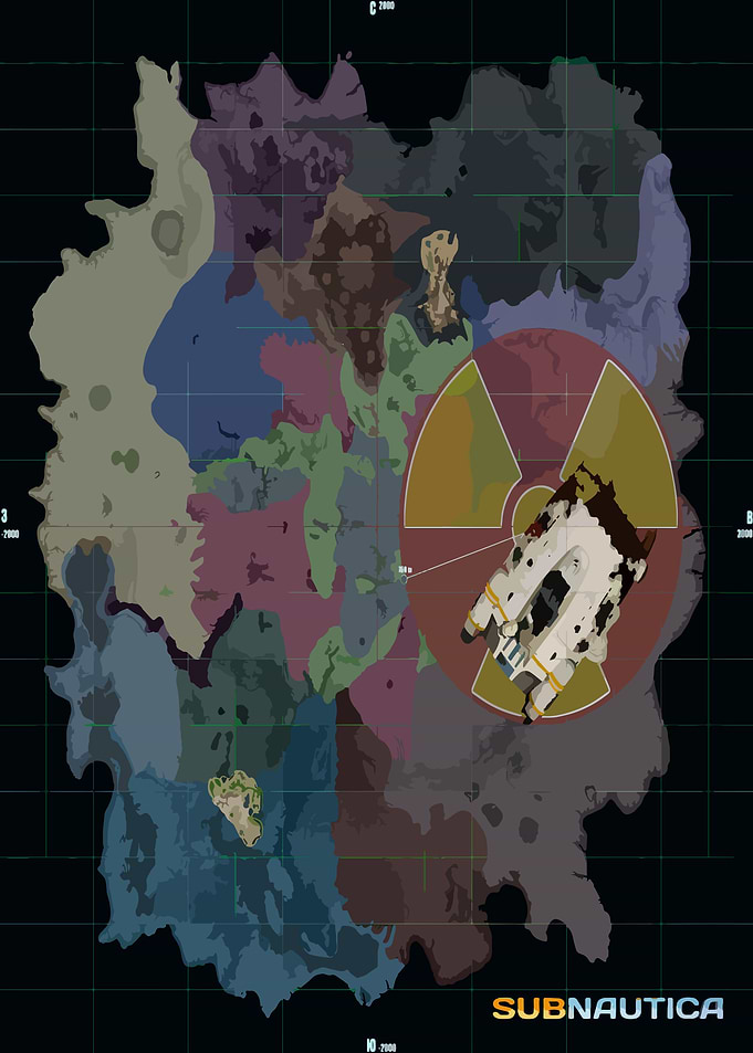 Subnautica Game World Map