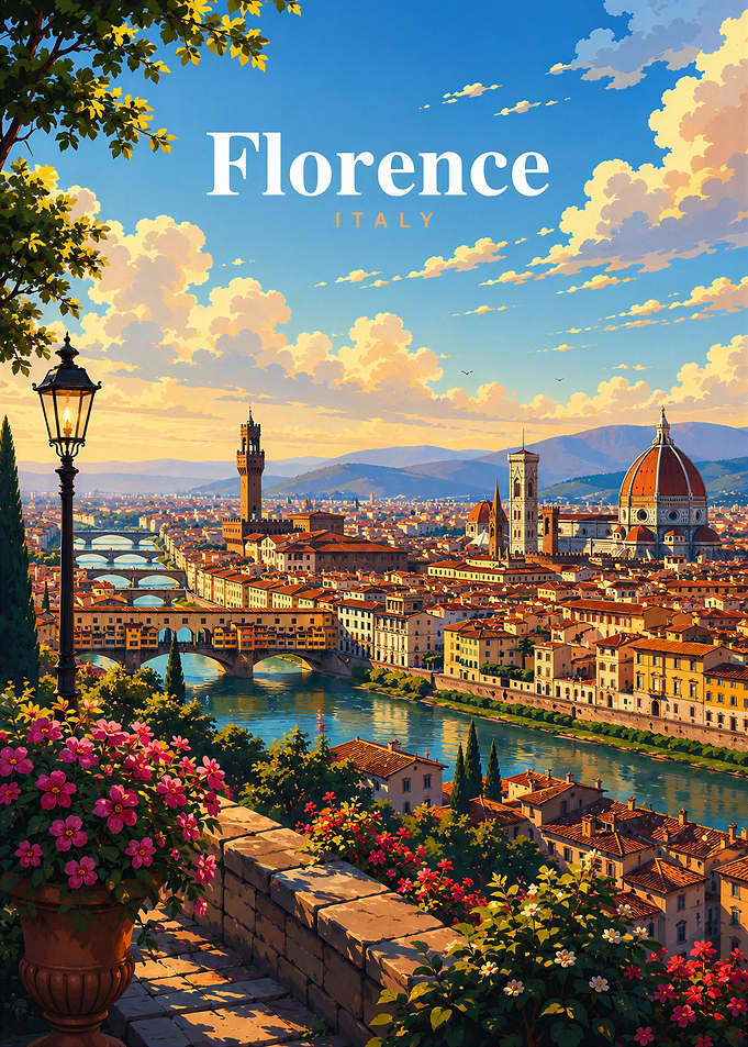 Florence Italy Travel Poster