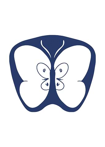 Minimalist Apple Butterfly Logo Design