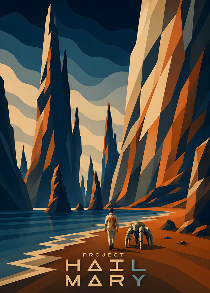 Project Hail Mary Sci-Fi Poster