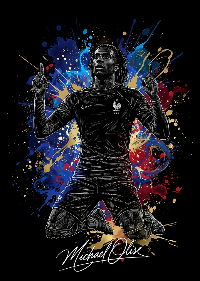 Michael Olise France Soccer Art