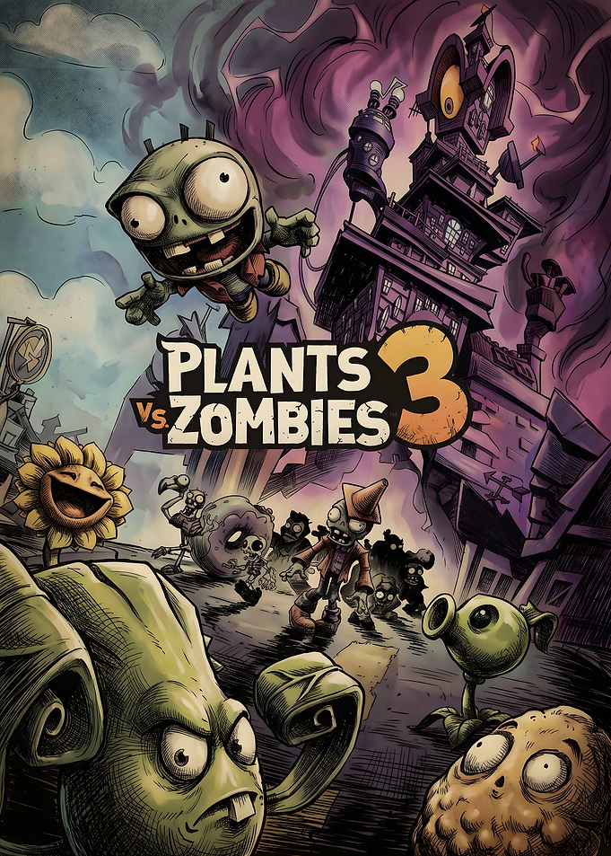 Plants vs. Zombies 3 Game Poster