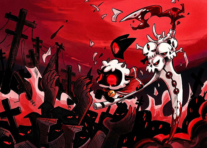 Cult of the Lamb Battle Scene