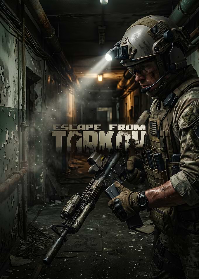 Escape From Tarkov Soldier in Hallway