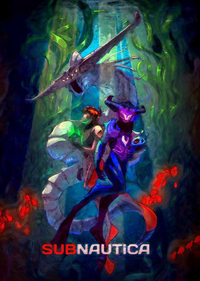 Subnautica Underwater Adventure Poster