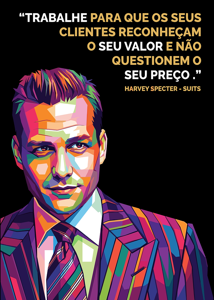 Harvey Specter Pop Art Quote Poster