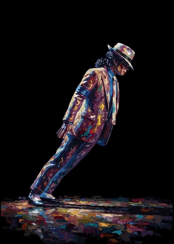 Michael Jackson Anti-Gravity Lean Painting