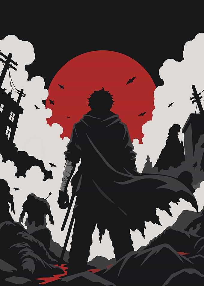 Apocalyptic Warrior Silhouette