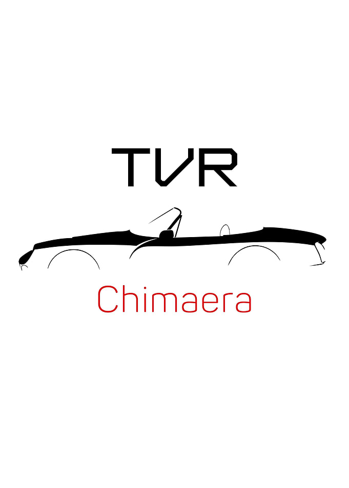 TVR Chimaera Minimalist Car Silhouette