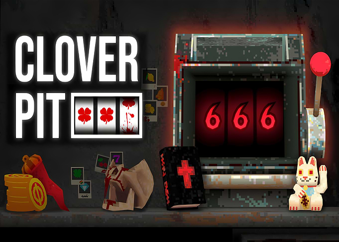 Clover Pit Slot Machine Game Art