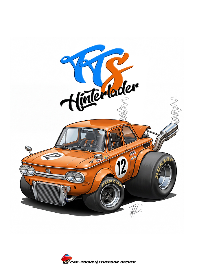 TTS Hinterlader Orange Race Car