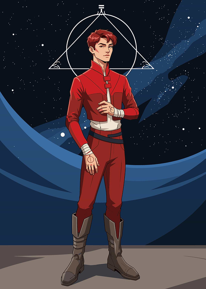 Darrow The Reaper - Red Rising Sci-Fi Art Poster