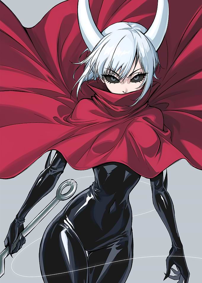 Hornet from Hollow Knight Anime Style