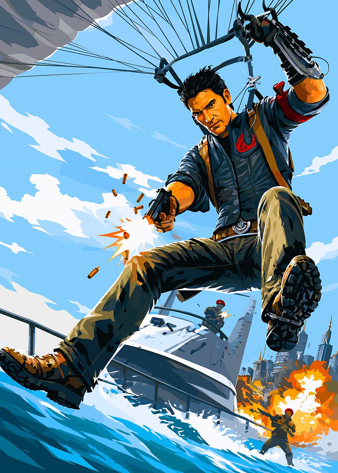 Just Cause 2 Rico Rodriguez Action