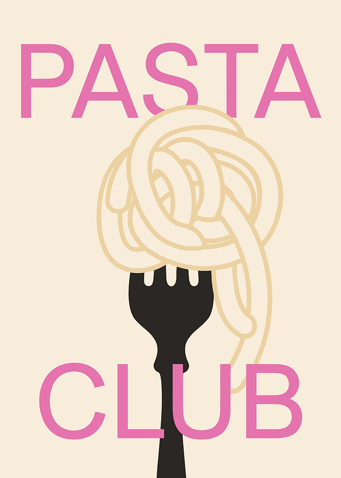Pasta Club Minimalist Poster