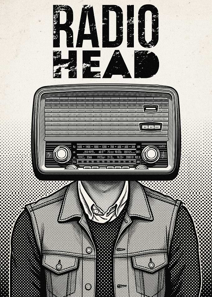Radiohead Vintage Style Poster