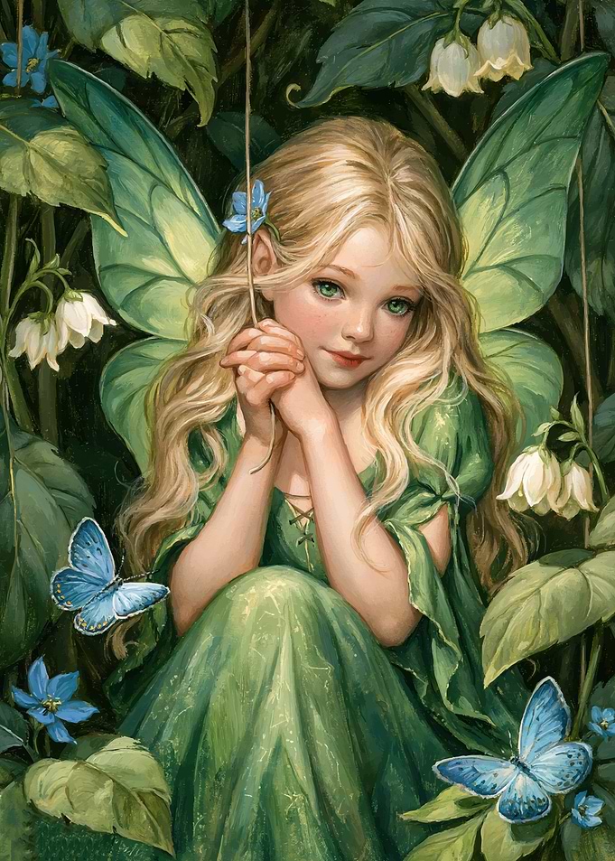 Enchanting Fairy in a Lush Garden