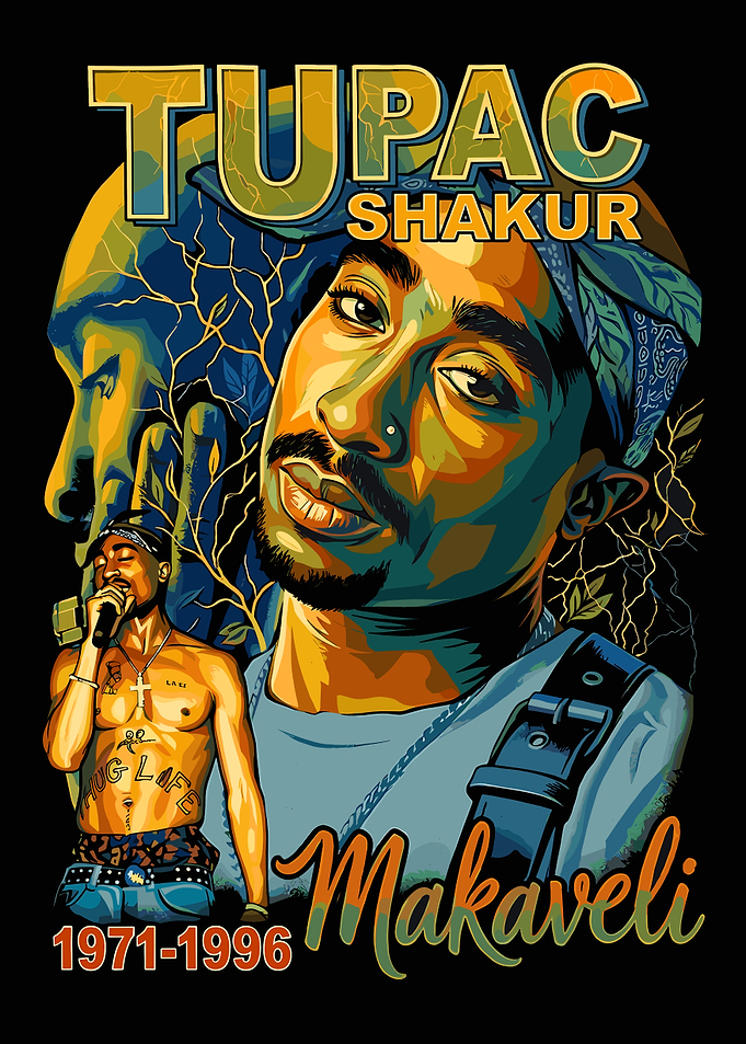 Tupac Shakur Makaveli Tribute Art