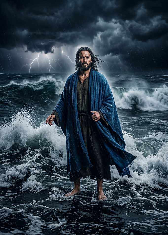 Jesus Walking on Stormy Waters