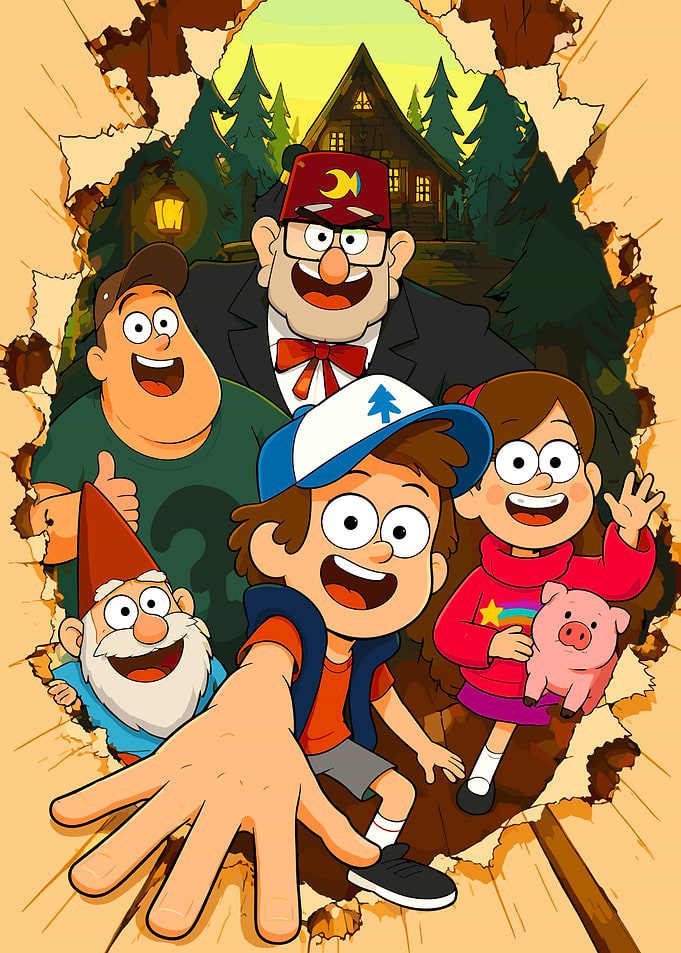 Gravity Falls Characters Group Portrait